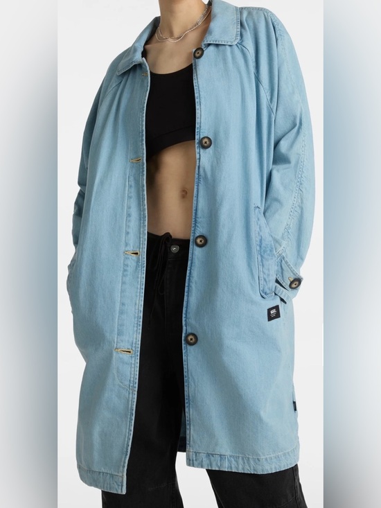 Vans Jackets & Blazers - Vans Skate Mac light denim long jacket ladies S New tags